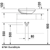 Раковина 43x43 см Duravit DuraStyle 0349430000