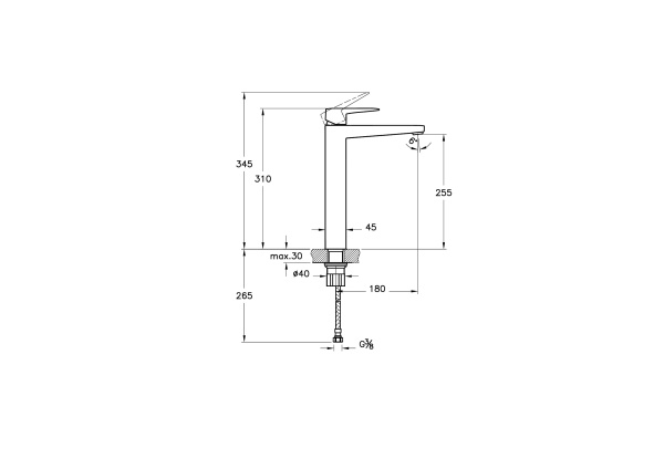 Смеситель для раковины Vitra Root Square A4273336EXP черный матовый