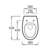 Унитаз подвесной Jacob Delafon Patio EDV102-00 безободковый