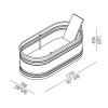 Ванна из искусственного камня Agape Vieques 171х72 AVAS0911ZZI