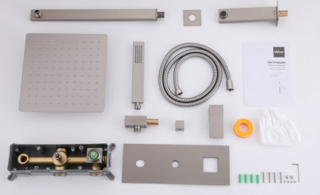 Душевой комплект Abber Daheim AF8217SP сатин
