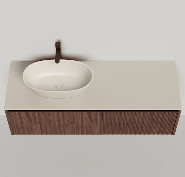 Тумба под раковину Salini Domino 140 27D214 шпон/RAL