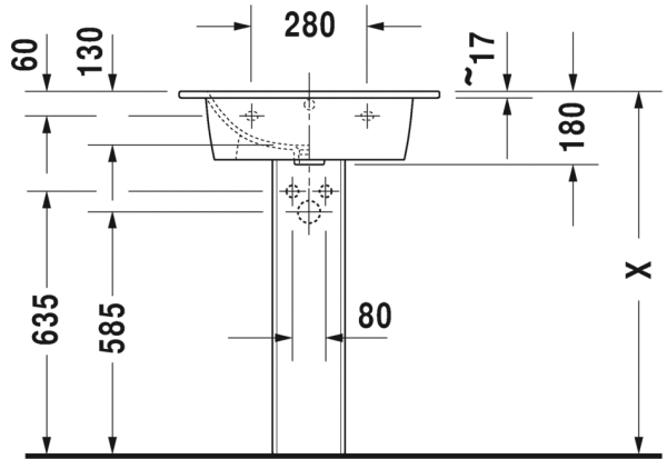 Раковина Duravit Me By Srarck 2336630000