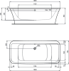 Акриловая ванна Ideal Standard Connect Air E113801 170x80
