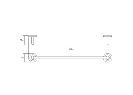 Держатель полотенец WasserKRAFT Rhein K-6230