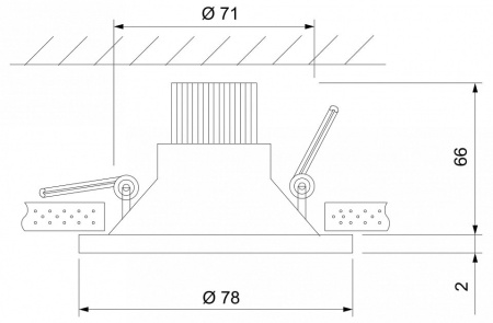 Встраиваемый светильник Elektrostandard 15266/LED a055719