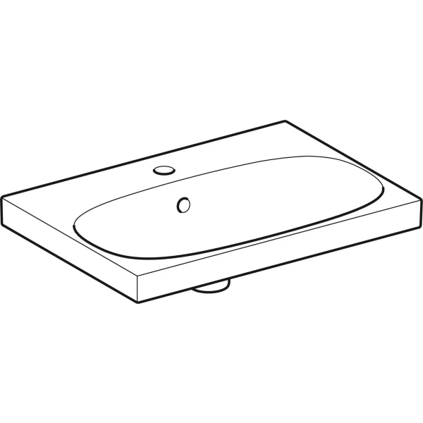 Раковина 60x42,2 см Geberit Acanto 500.631.01.2