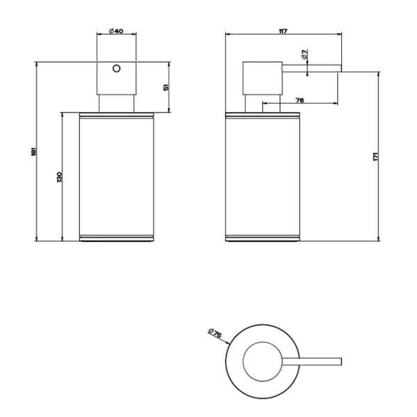Дозатор для мыла Gessi 316 54737#707 белый
