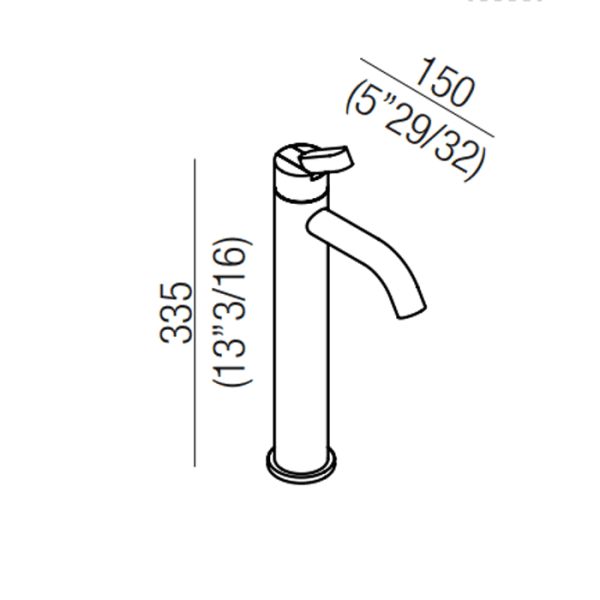 Смеситель для раковины Agape Square ARUB1095A
