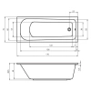 Акриловая ванна 170x70 см Riho Orion BC0100500000000