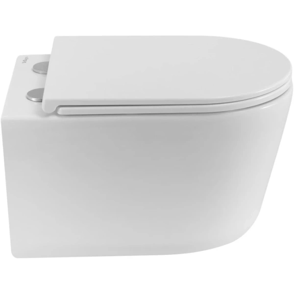 Унитаз подвесной BelBagno Unique BB007CH-TOR/SC безободковый, торнадо, с сиденьем микролифт, белый