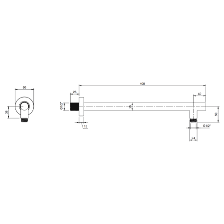 Кронштейн Villeroy&Boch TVC000453510K5 черный матовый