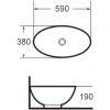 Раковина-чаша 59x38 см Grossman GR-3022