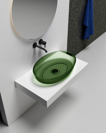 Раковина Abber Kristall 60 AT2801Emerald зеленый