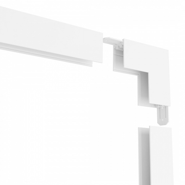 Соединитель угловой L-образный для треков Denkirs Smart TR2108-WH