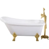 Акриловая ванна Ceruttispa Vito CT9669 150x74 см, отдельностоящая, белый