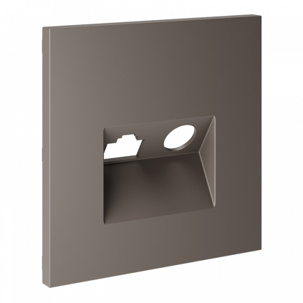 Накладка для ТВ-розетки и RJ-11 или RJ-45 Voltum S70 VLS002714