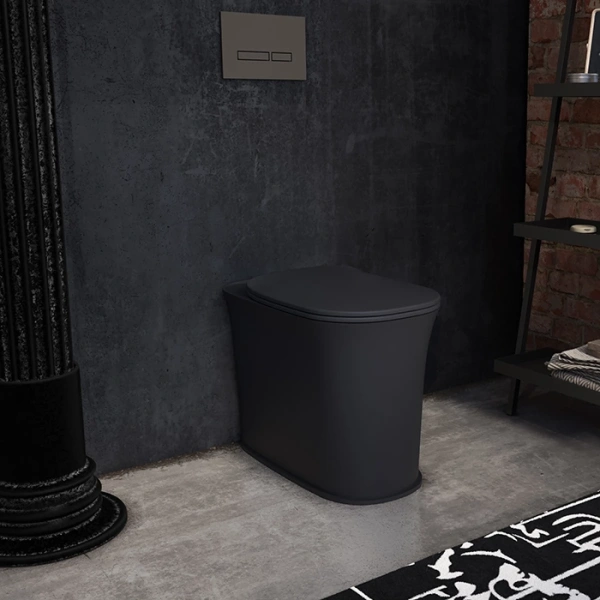 Унитаз приставной Kerasan The New Yorker 561831 черный матовый