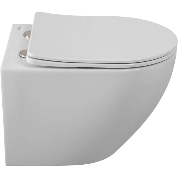 Унитаз подвесной BelBagno Sfera-R BB046CH-TOR/SC безободковый, торнадо, с сиденьем микролифт, белый