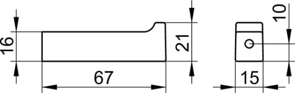 Крючок Keuco Edition 11 11116050000 никель шлифованный