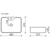 Раковина 48x37 см Ceramica Nova Element CN6033