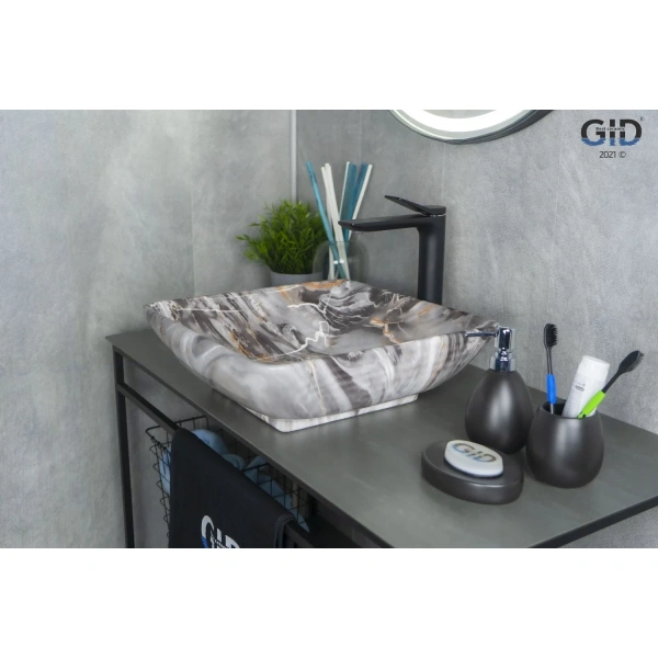 Раковина 41,5x41,5 см GID Stone Edition Mnc181