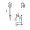 Душевой гарнитур Fantini Icona Classic 53 13 R043 черный