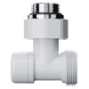 Узел нижнего подключения Royal Thermo Design угловой 1/2"х3/4" EK (белый)