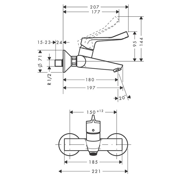 Смеситель для раковины Hansgrohe Focus 31913000