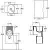Раковина Azzurra Nativo 35 LALS035370N0BI/(NAT200/0bi)*0