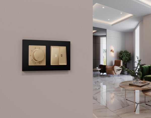 Терморегулятор электромеханический для теплого пола без рамки Ambrella Volt ALFA MA605710