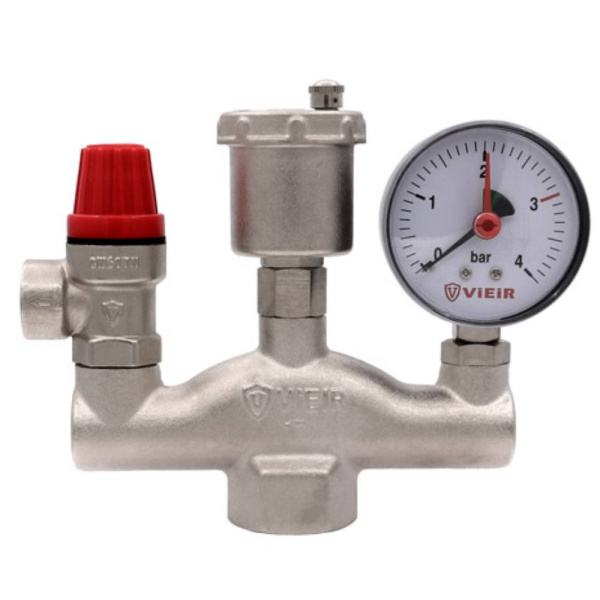 Группа VIEIR безопасности для котла 1" 3 БАР 120С Никель AQ1063N