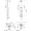 Душевая панель hansgrohe 26871000 Lift 2