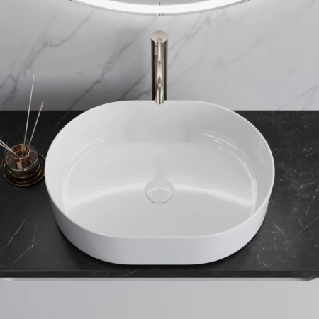Раковина-чаша BelBagno BB1483 50x37 см, накладная, белый