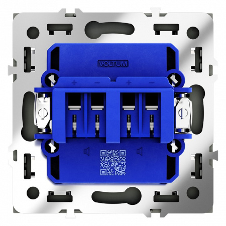 Розетка акустическая без рамки Voltum S70 VLS060306
