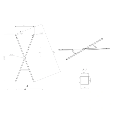 Каркас для ванны 150x70 Eurolux E5015070053