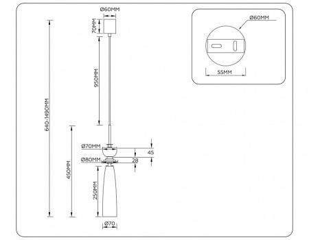 Подвесной светильник Ambrella Light LH LH75365