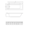Акриловая ванна 180x80 см C-Bath Semela CBQ014002