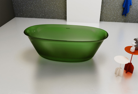 Прозрачная ванна Abber Kristall 170x75 AT9707Emerald зеленый