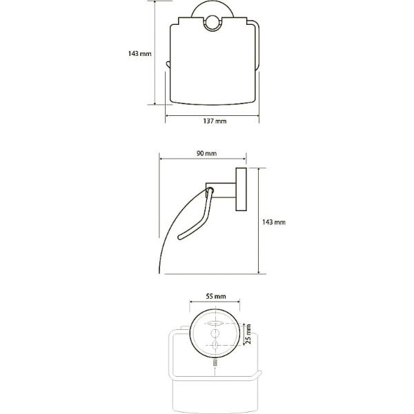 Держатель бумаги Bemeta Neo 104112015