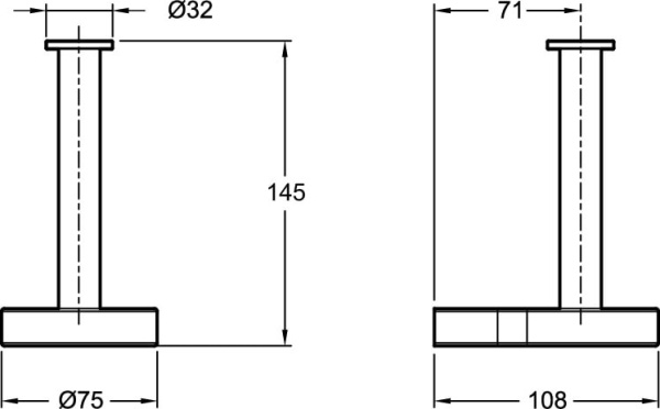 Держатель для туалетной бумаги Jacob Delafon Singulier 15217D-CP