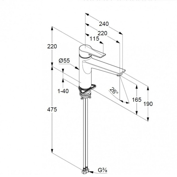 Смеситель для кухни Kludi Mix 329040575