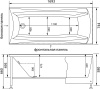 Акриловая ванна Aquanet Cariba 170х75 00205350