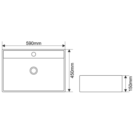 Раковина 59x45 см Melana 7295-805