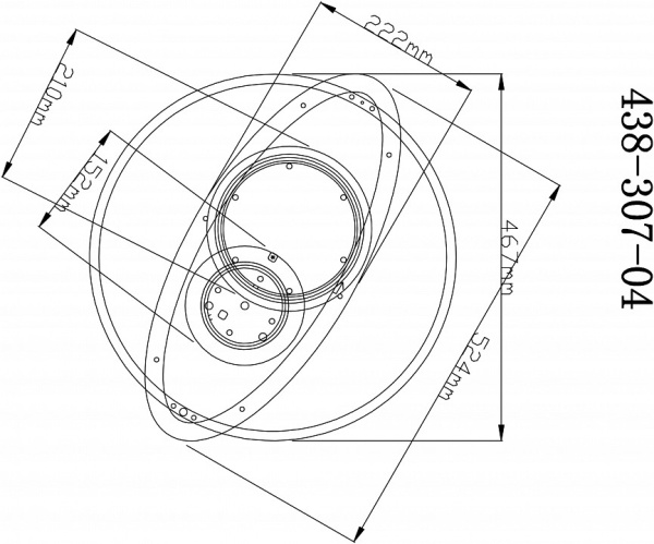Накладной светильник Velante 438 438-307-04