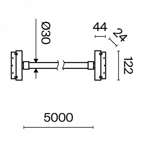 Подвесной светильник Maytoni Technical Тау TR101-2-100W3K-B
