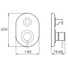 Смеситель для ванны Stella Lucilla LL 01405 CR00