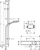 Душевой комплект hansgrohe Pulsify Select S 24270000 хром