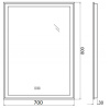 Зеркало BelBagno SPC-GRT-700-800-LED-TCH-WARM