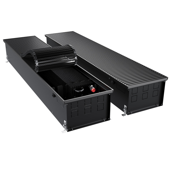Конвектор внутрипольный Royal Thermo ATRIUM TURBO-190/300/1200-DG-U-BL
